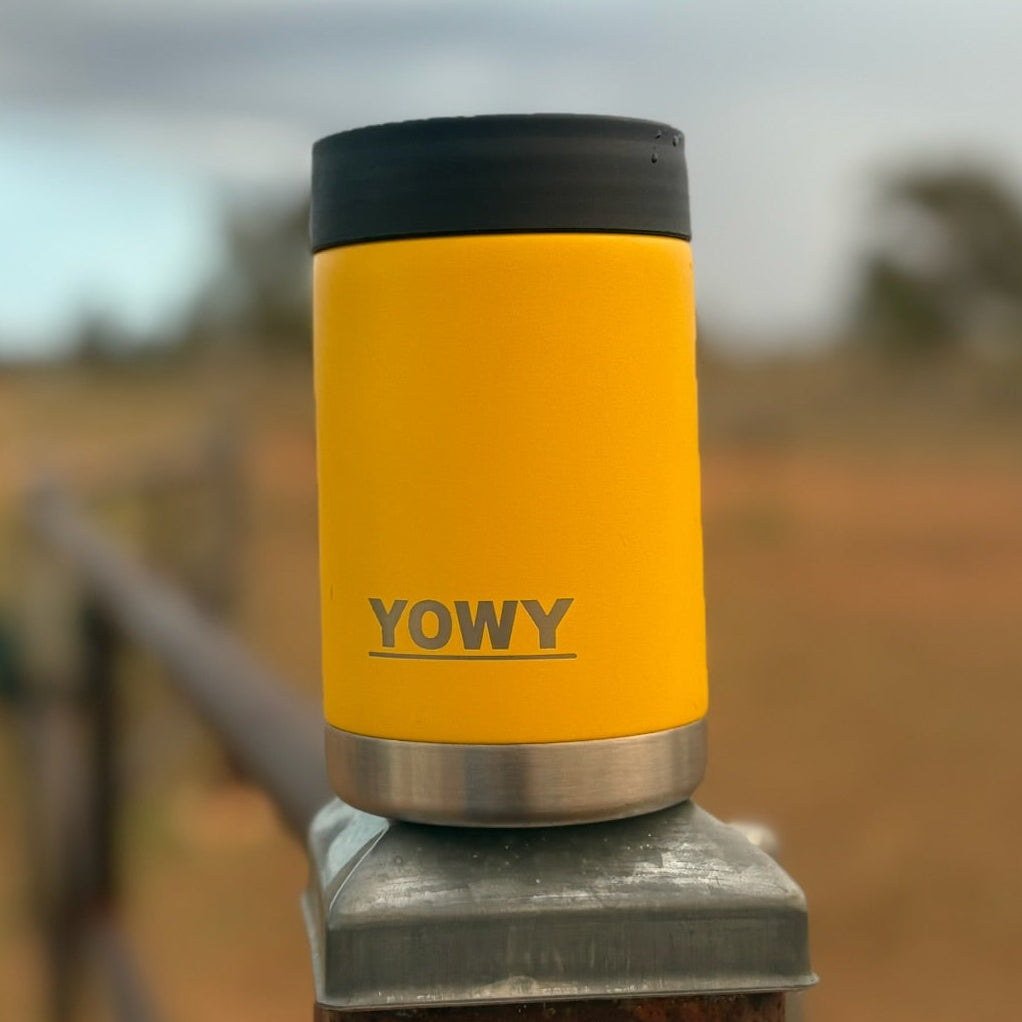 Yellow Stubby Cooler